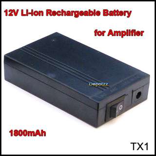   Amplifier Amp .With a rechargable li ion battrey, the amplifier can be