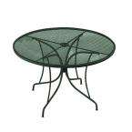 Green Wrought Iron Patio Dining Table
