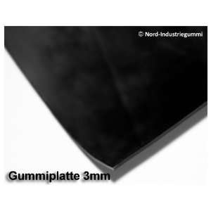 3m² Gummiplatte Dichtungsgummi 1,20m x 2,50m, Stärke 3mm, Qualität 