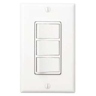 Broan 20 Amp 4 Function Wall Switch in White 77DW 