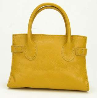 Women Genuine Leather Mini Tote Clutch Purse Fashion Bag Designer 