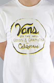 Vans The California Goods Tee in White  Karmaloop   Global 