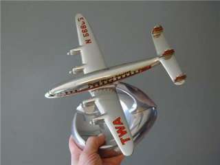   chrome ashtray TWA old TRANS WORLD AIRLINES airplane ESTATE  