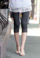   New Japan Girls Jean Style Tight Capri Leggings Render Pants 2Color