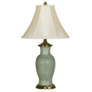 Mario Industries 24 In. Pierced Seafoam Green Table Lamp  DISCONTINUED 