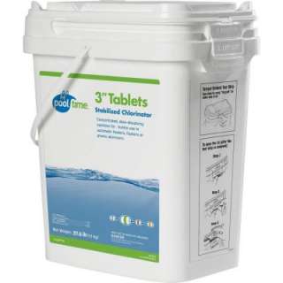 Pool Time 37.5 LB 3 Tablets Stabilized Chlorinator 21728PTM at The 