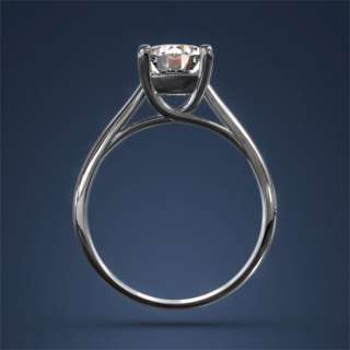 Cut Diamond Engagement Ring 2ct F SI1 Two 18k Gold European Estate 