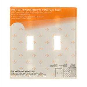 Buy a Amerelle 2 Gang Clear Paper It Toggle Wall Plate (99TT) from The 