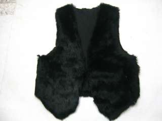  womens real genuine whole fur black brown rabbit fur vest coat jacket