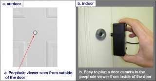 Detachable 160° Angle SPY PeepHole Door Viewer Camera 4 Home Safety 