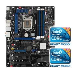   Intel P55, DDR3, Intel DMI, SLI, CrossFireX, RAID 
