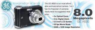 General Electric A830 Digital Camera   8 Megapixel, 3x Optical Zoom, 4 