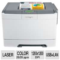 Click to view Lexmark C544n Color Laser Printer   1200 x 1200 dpi, 25 