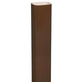 Amerimax Home Products 3 in. x 4 in.Brown Aluminum Downspout Extension