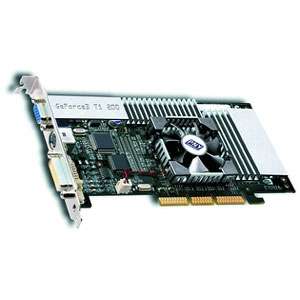 PNY GeForce3 Ti200 64MB AGP TV Out & DVI Video Card White Box at 