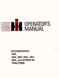 INTERNATIONAL 784 884 Hydro 84 Tractor Operators Manual  
