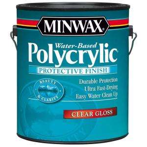 Minwax Polycrylic 1 Gallon Clear Gloss Protective Finish 15555 at The 