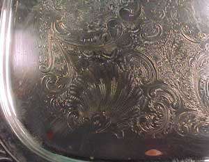 English Silver Mfg Corp Silver Plated Fancy Tray  
