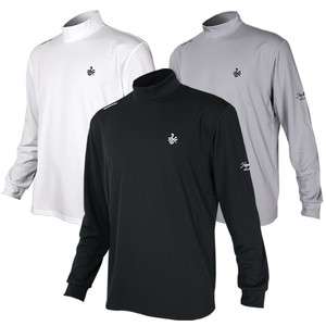 New Men Golf Shirts Pullover Mock Neck Thermal Sports L  