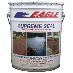 Eagle 5 Gal. Supreme Seal Clear High Gloss Solvent Based Acrylic 