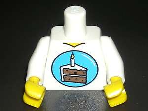  Torso w/ Birthday Party Cake Slice Child Boy Girl Minifigure Minifig