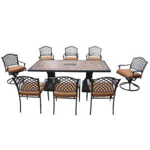 Hampton Bay Shelbyville 9 Piece Patio Dining Set S9 ABC02700 at The 
