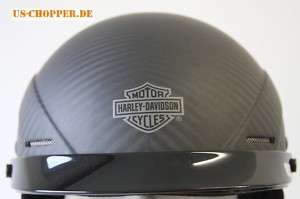 Harley Davidson Chopper Halb Helm Carbon Kevlar Helm XS  