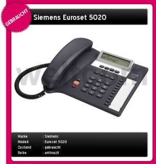 Siemens Euroset 5020 analog schnurgebunden Telefon  