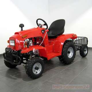 Kindertraktor Quad 110 cc mit Anhänger rot  