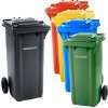Mülltonne Müllbehälter 120 l grau  Küche & Haushalt
