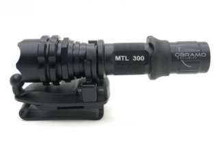 LED Taschenlampe Walther MTL 300 + Batterien+Gürtelclip  