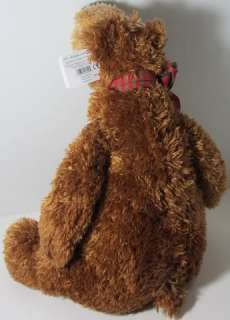 Gund HARLEY BROWN TEDDY BEAR PLAID BOW Stuffed Plush Animal NEW NWT 