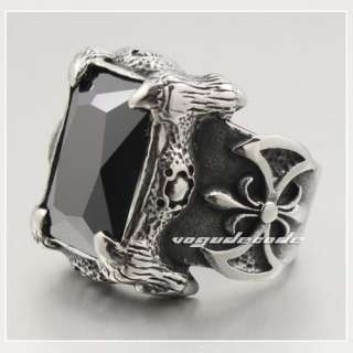 316L Stainless Steel Dragon Claw Mens Ring 2M010  
