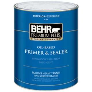 BEHR Premium Plus 1 Qt. Oil Based Primer & Sealer Interior/Exterior 