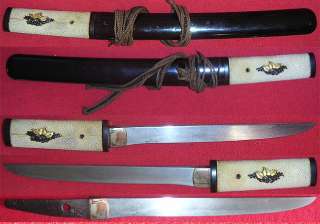 Authentic Antique Signed Japanese Dagger / Knife / Tanto Aikuchi 