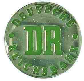 Pin Anstecker Deutsche Reichsbahn DR Logo rund Art 6038  
