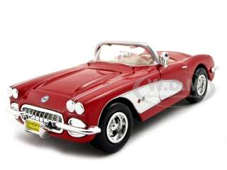 1959 CHEVROLET CORVETTE RED 124 DIECAST MODEL CAR  