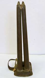 Antique Metal Taper Candle Mold Primitives c. 1800s  