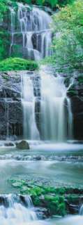 Fototapete Feng Tür 2tlg Kaskaden Wasserfall Neuseeland  