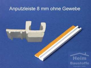 Anputzleiste, Laibungsprofil, 15mm, ( 0,69 € / lfm)  