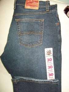   BRAND Classic Fit Straight Leg Dark Wash Cotton Jeans 10 32/32  