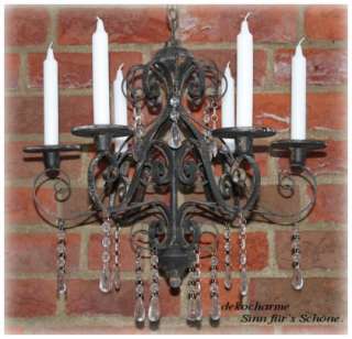 Kronleuchter Lüster Landhaus Vintage Kerze Hängeleuchte Lampe antik 