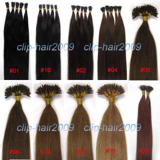 Indian remy Human Hair Extensions Pre stick tips hair 100 s