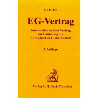 EG  Vertrag  Rudolf Geiger Bücher