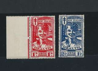 NEW ZEALAND 1931 , stamps SMILING BOY (S.G. 546,547) Unmounted  