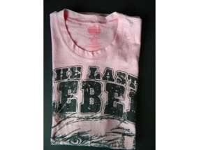 Lynyrd Skynyrd Last Rebel Ladies Pink Concert Shirt Size Medium  