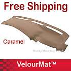 New Caramel Velour DashMat Dashboard Cover Mat Dash Board Pad Covers 