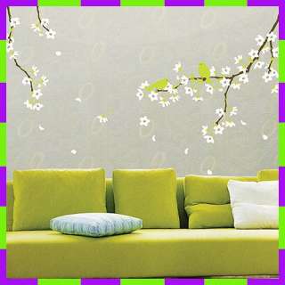 KR 0021 PEAR BLOSSOMS WALL PAPER DECOR DECAL STICKER  