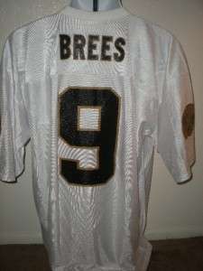 NEW IRREGULAR Drew Brees #9 New Orleans Saints MENS XLarge XL White 