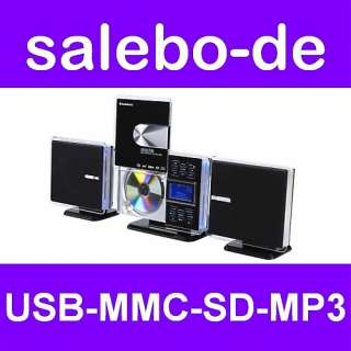 LUXUS STEREOANLAGE MUSIKANLAGE HIFI ANLAGE  CD USB SD MMC 